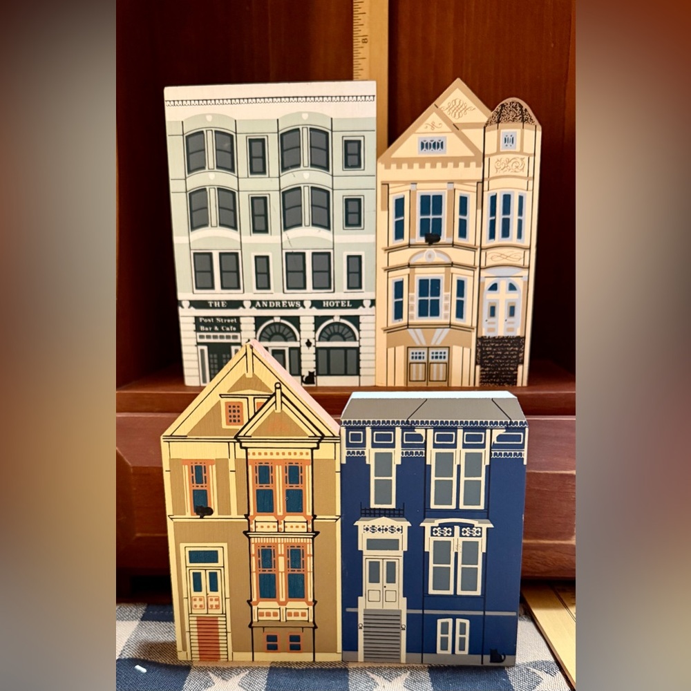 The Cat’s Meow 1988 Painted Ladies Series. Set of four.  Signed Faline ‘91